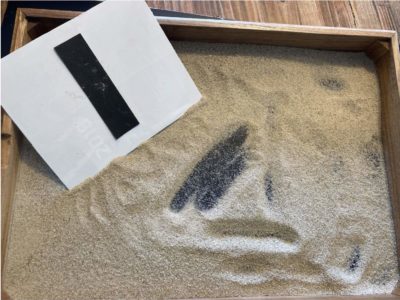 Tracer dans le sable